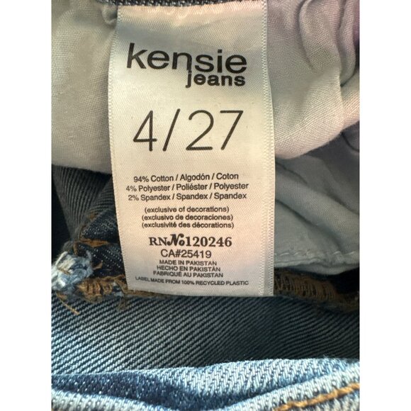 Kensie Jeans Tessa High Rise Bootcut Denim Size 4/27 Vintage Luxe Blue Stretch - Picture 4 of 5